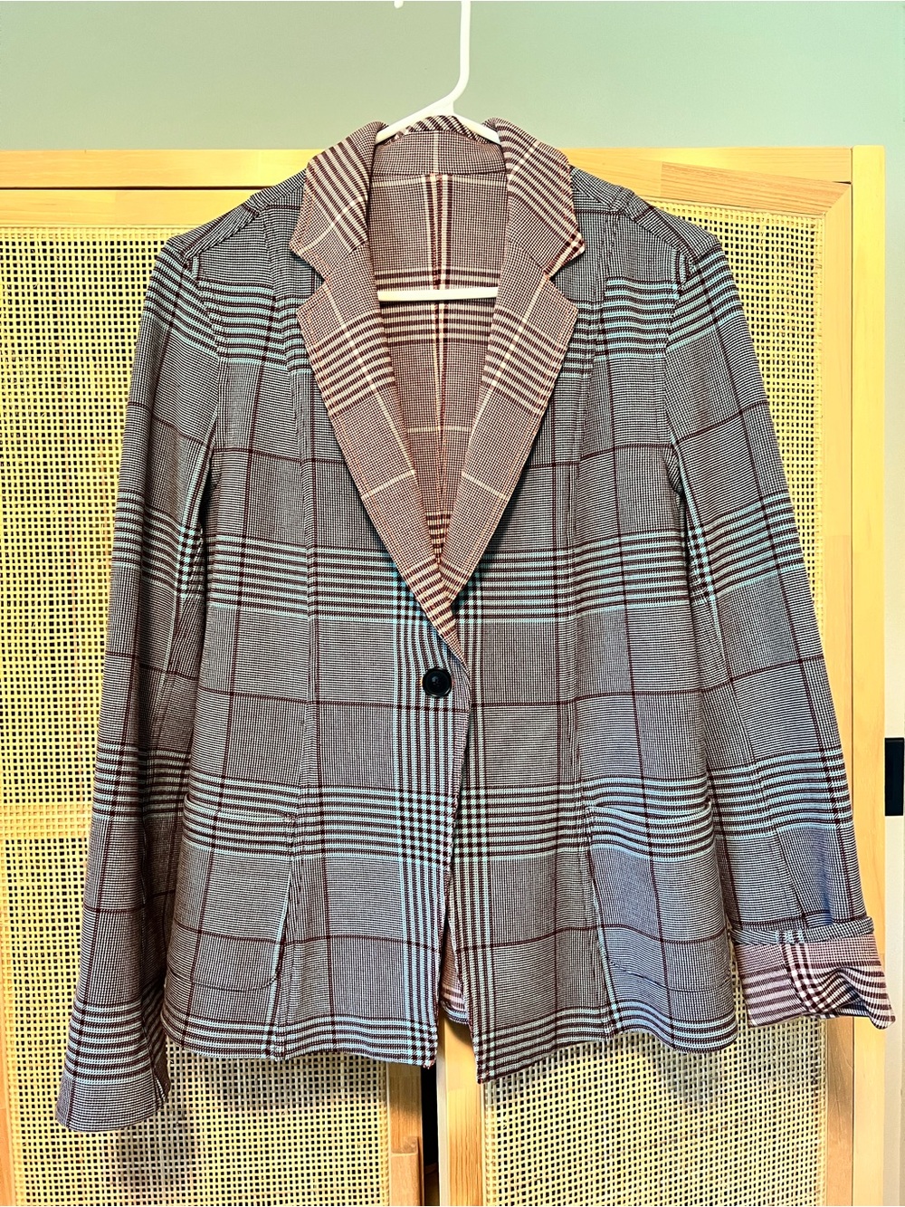 Argent Women Reversible Blazer Wool Blend size 10 EUC